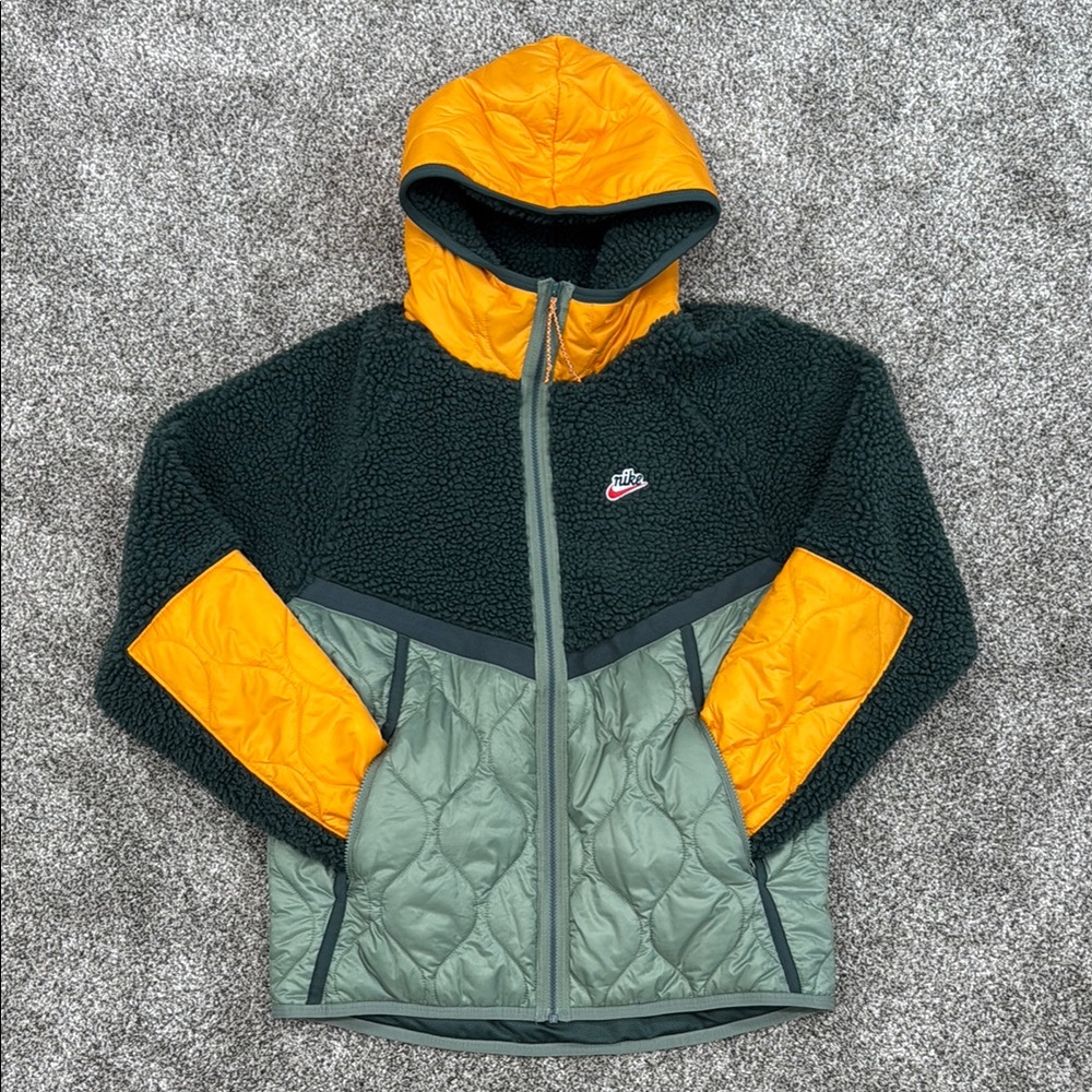 Nike Multi-fabric Hooded Jacket ~ Men's Size Medium